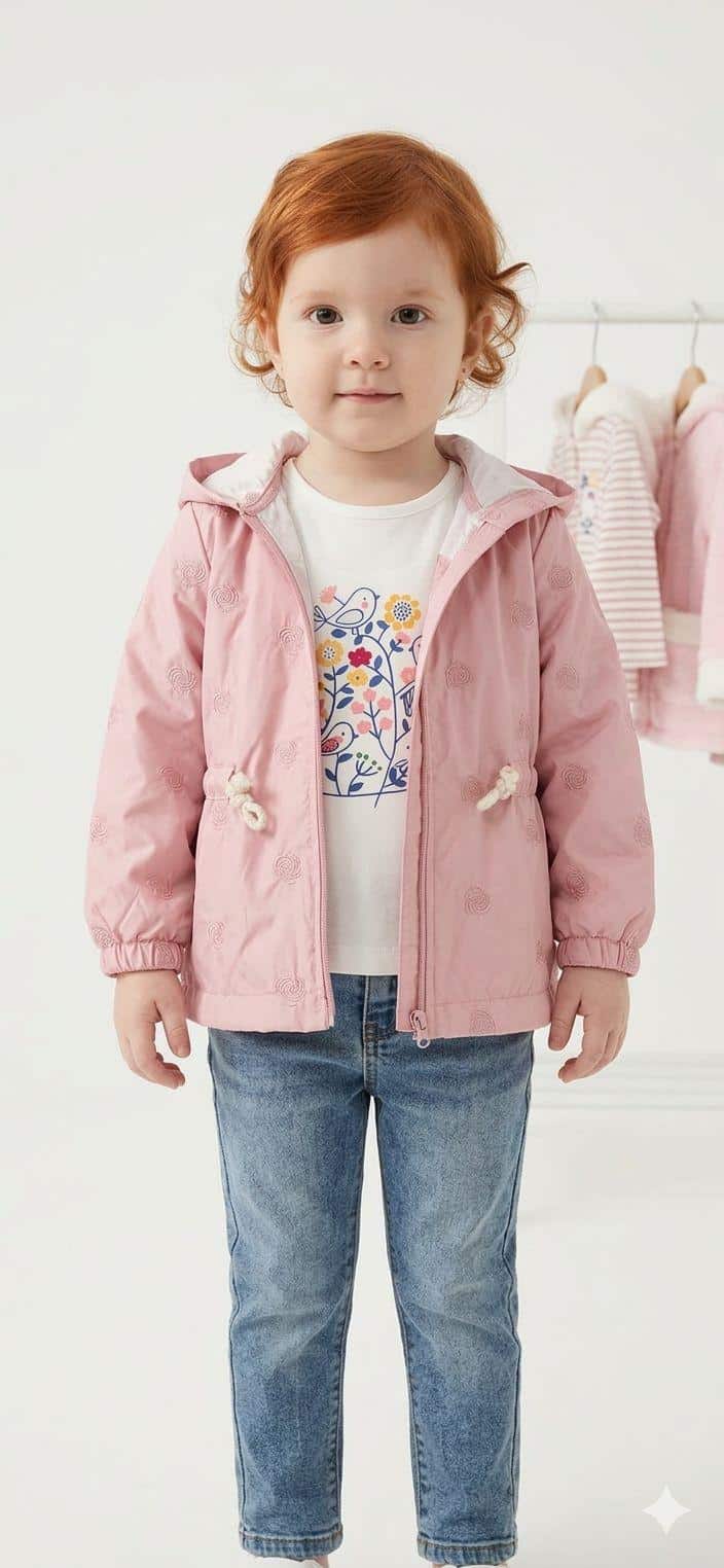 WhatsApp Image 2026-03-18 at 14.24.53 Yağmurluklu 3'lü Set Pembe - Görsel 1